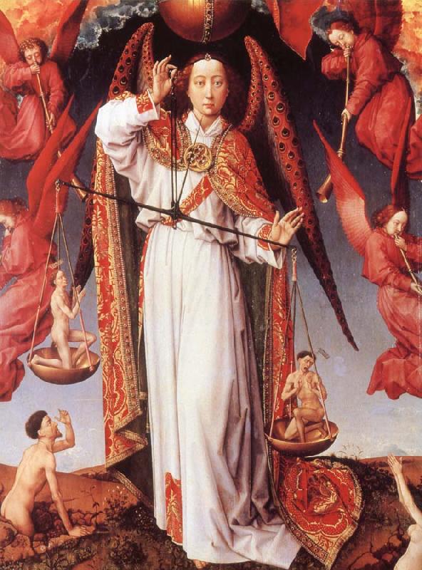 Rogier van der Weyden Saint Michael Weighing Souls oil painting picture